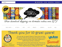 Tablet Screenshot of idreamoffrance.com